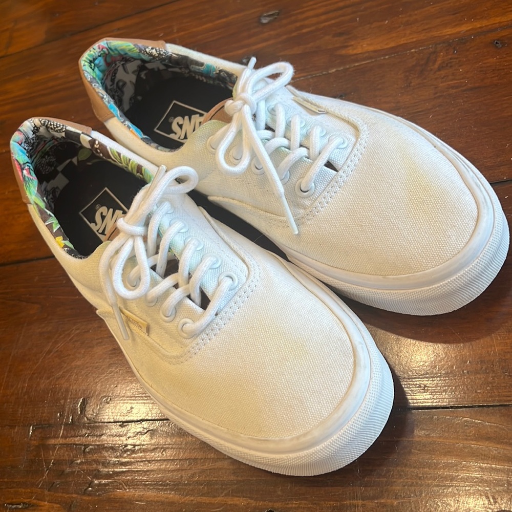 White Canvas Vans